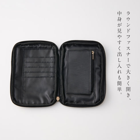 アンティーク花柄のスマホも入るお財布ポーチ.|s7
